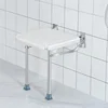 Accessible Wall Mounted Folding Chair for Adult Adjutable Shower Chair,Leg Supported Shower Stool, Disability Aids Toilet Stools 2