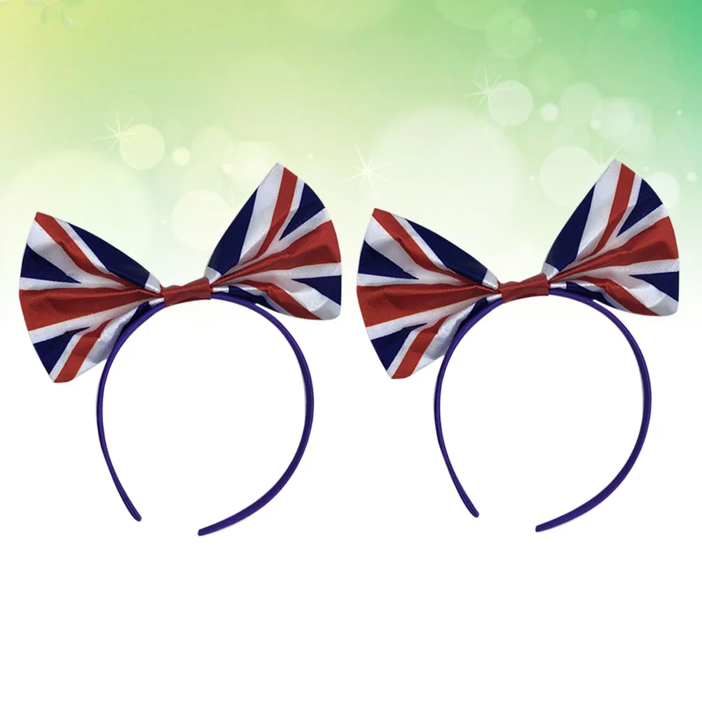 HeadbandFlagHairBowJubileeUnionJackUkEnglandHeadwearBritish