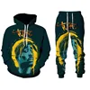Rap Singer 2 PAC Tupac 3D Printed Hoodie Suit Men Sweatshirts Sweatpants Casual Fashion Two Piece Tracksuit Set Men's Clothing 2