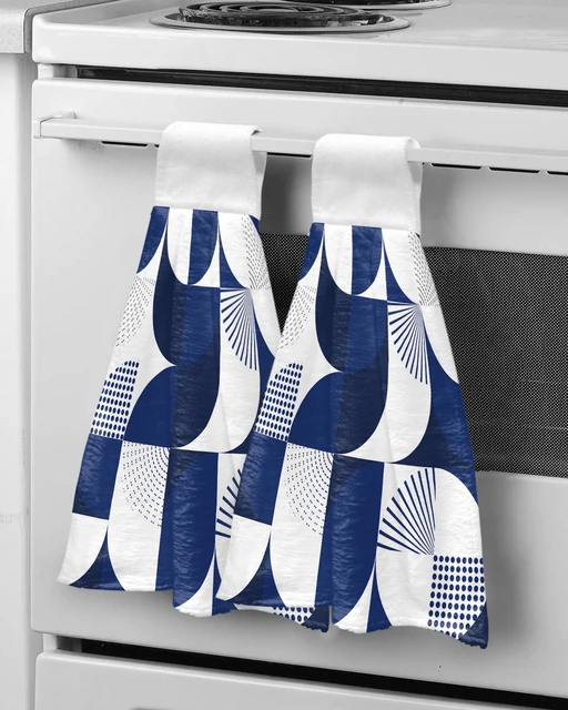 Geometry Microfiber Kitchen Towels (Set of 2)