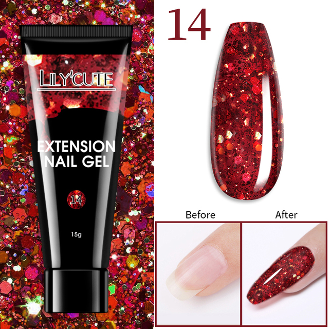 15ml Quick Extension UV Gel Polish Nails Semi Permanent Slip Solution Liquid For Manicure Nail Art Extension Design
