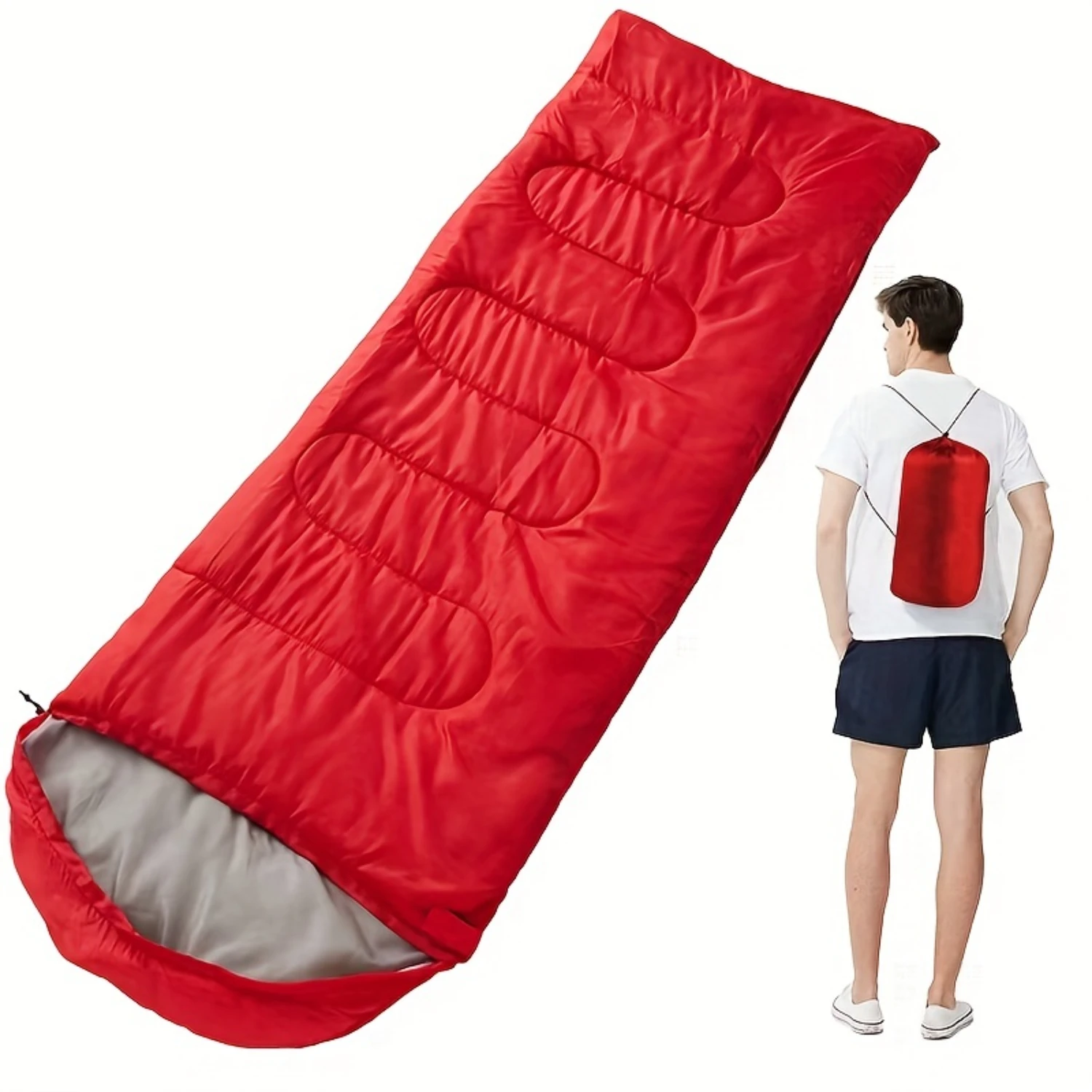 Outdoor Camping Sleeping Bag, Portable Warm Envelope Style Sleeping Bag, For Office Nap, Outdoor Hiking Travel