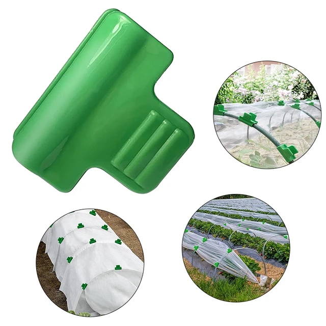 12 db Üvegházhatású Bilincsek Klipek Növény Tét Csőbilincsek A Háló Alagút Karika Klipjei Külső Átmérőjű Fóliák Borítója - Image 6