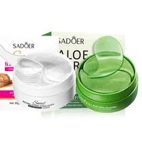 60pcs/box SADOER Snail Collagen Aloe Vera Eye Mask Anti Dark Circles Eyes Bags Moisturizing Firming Eye Patches Eyes Skin Care 1