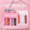 Rolling Bead Lip Oil Set of Four Moisturizing Lotion, Hydrating Roller Ball Mouth Oil, Anti-Drying, Colorless and Transparent 3