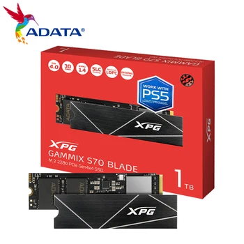 ADATA XPG S70B PCIe4.0 M.2 NVMe SSD Solid State Drive 1TB 2TB Internal Hard Drive Max 7400Mb/s High Speed Hard Disk Support PS5 1