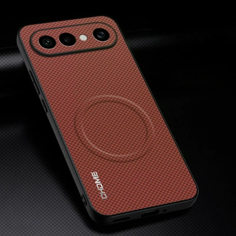 Luxury Magnetic Leather Cover with Textured Design