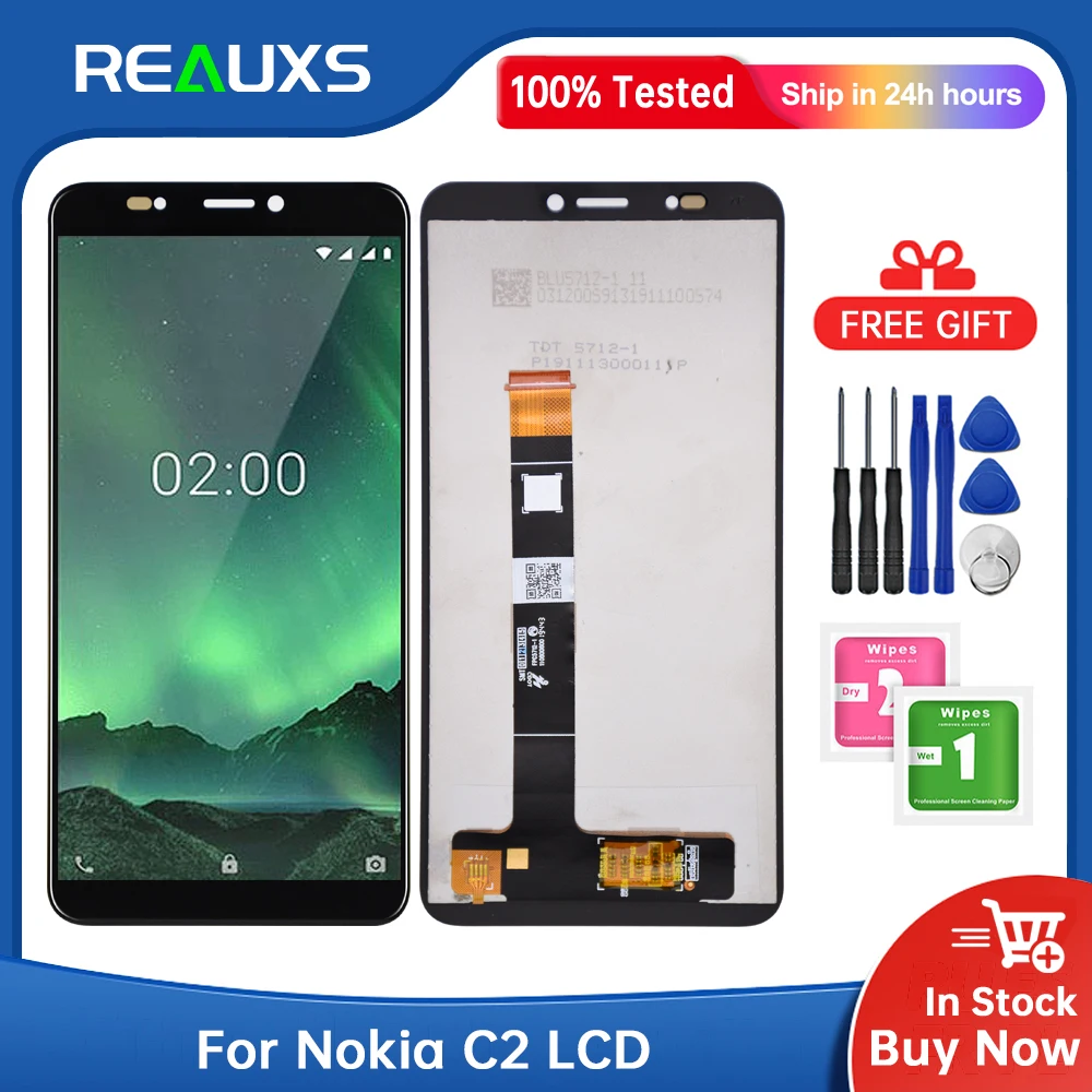 5.7 for Nokia C2 LCD Display Touch Screen Digitizer Assembly Replacement  Repair Parts for NokiaC2 LCD Screen With Tool - AliExpress