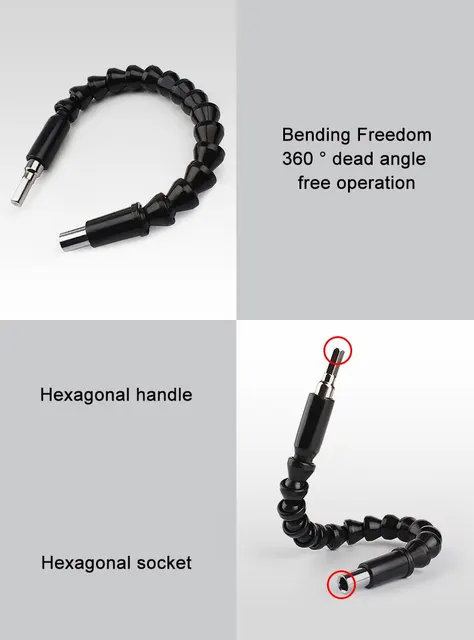 Adattatore Angolo 90° Per Trapano E Avvitatore - Per Spazi Stretti, Attacco 6,35mm - Foto 11