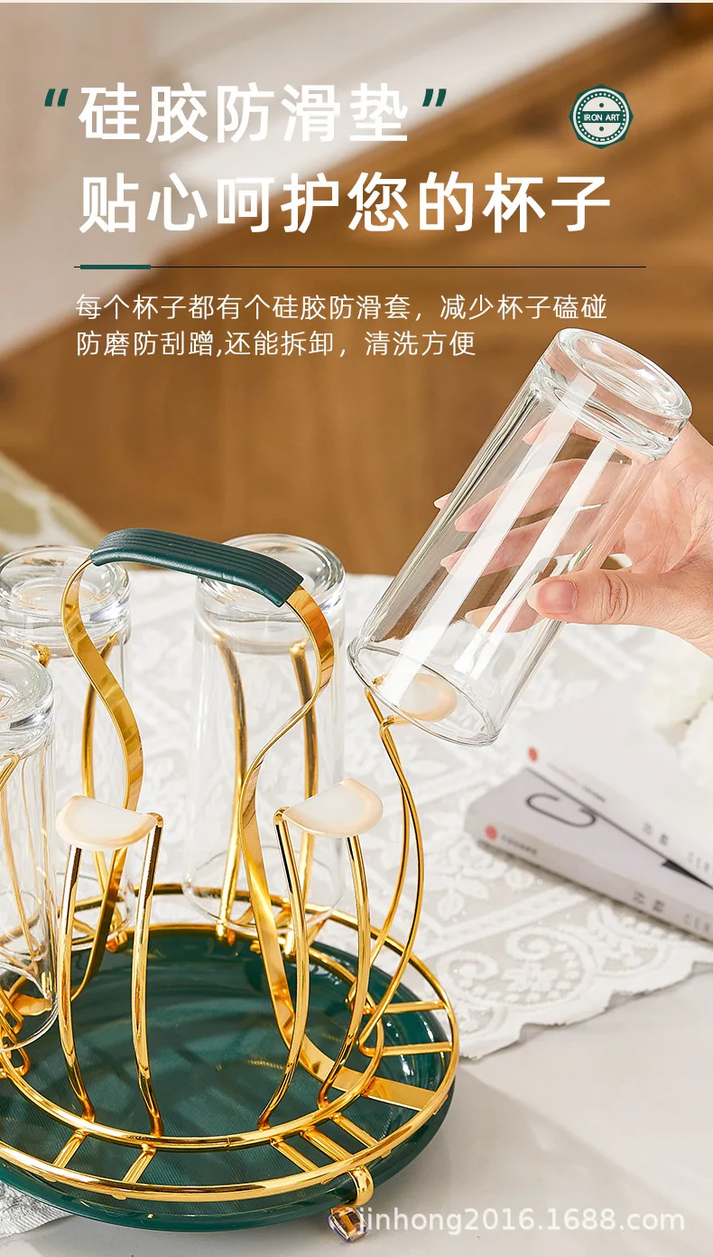 Nordic Glass Cup Drain Rack Glass Holder Home Organizer 13 Nordic Glass Cup Drain Rack Glass Holder Home Organizer