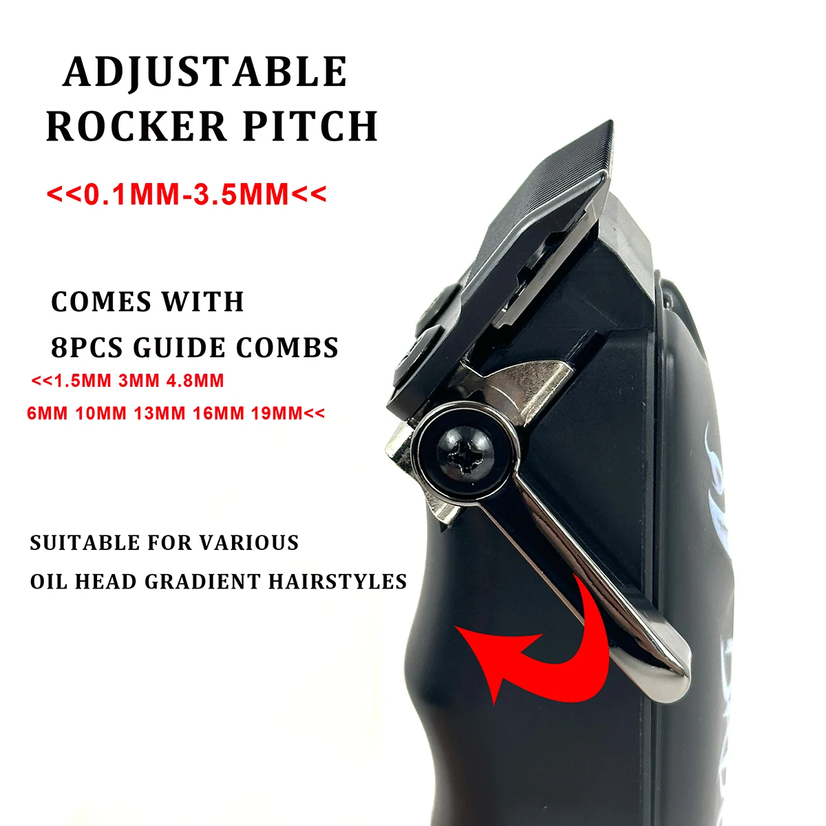 2024 NEW BRDCLIP 850 Professional Hair Clipper Powder Metallurgy Blade Barber Haircuts Salon Oil Head Trimmer Cutting for Man 2