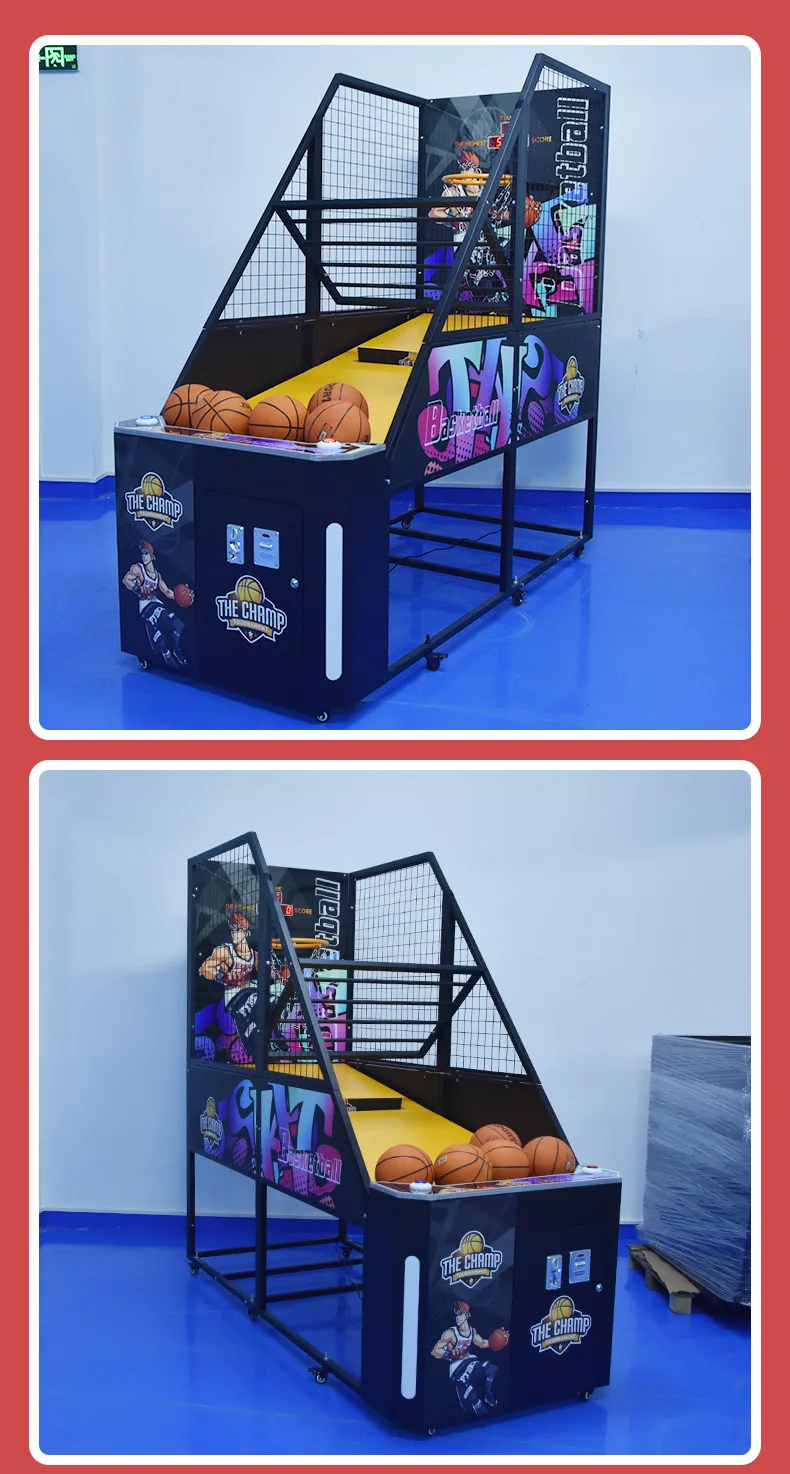 Ordinary folding basketball machine _09