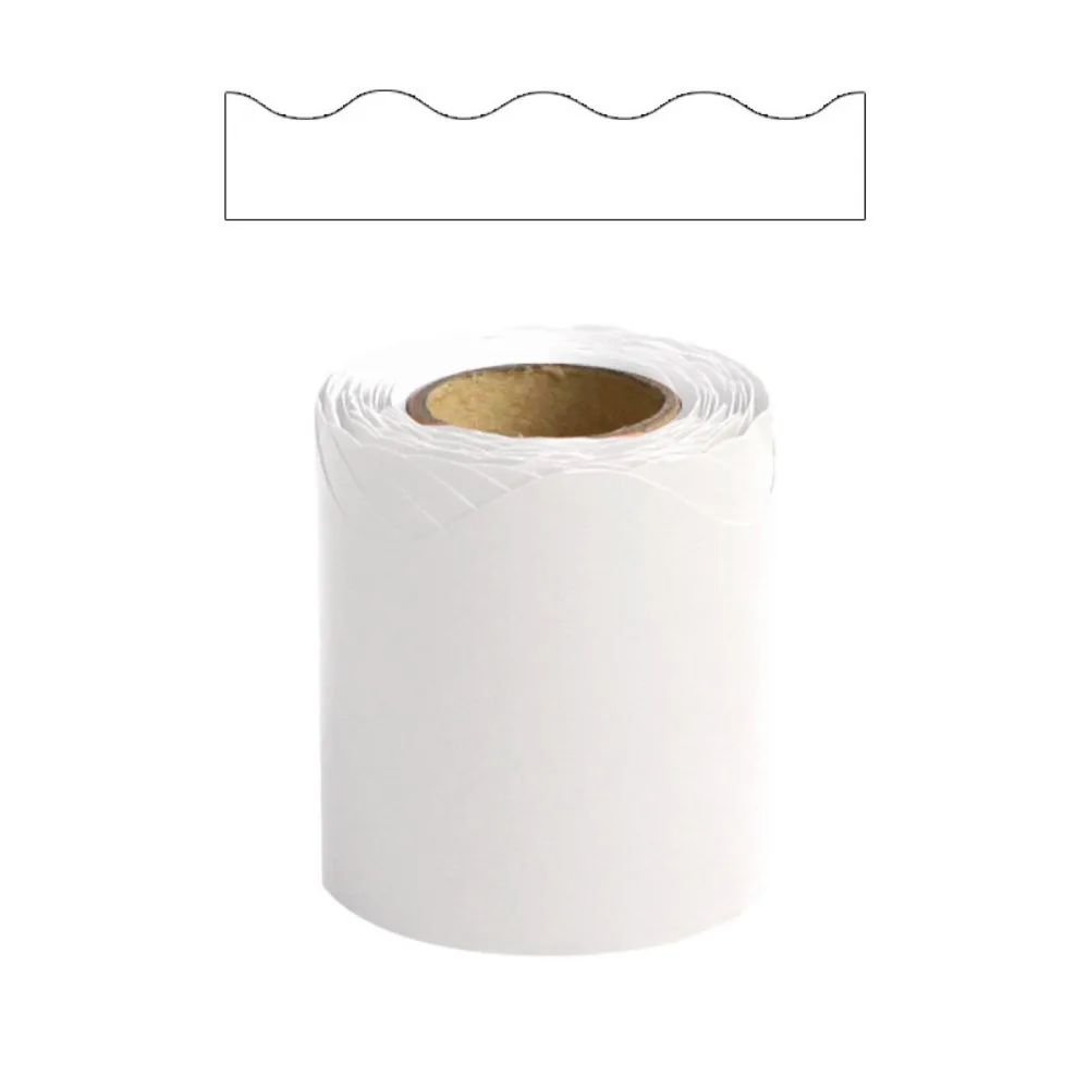 Colorful Wavy Edge Waterproof Decorative Poster Border Stickers