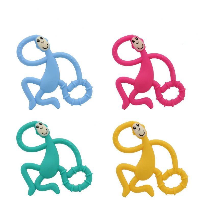 Silicone Cartoon Monkey Toddler Molar Teeth Pain Relief Tool Kids