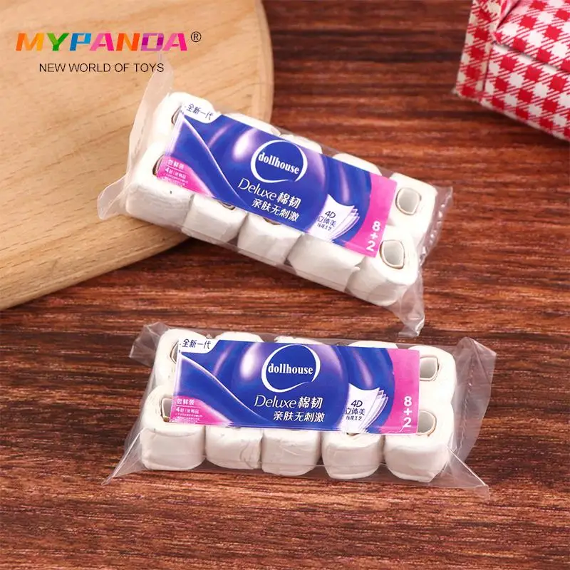 

1PC Dollhouse Miniature Paper Towel Roll Model Roll of Tissue Home Decor Toy Doll House Accessories Kids Pretend Play Toys