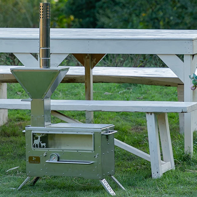 Északi Öntöttvas Chimeneák Kültéri Fűtő Kályha Kreatív Szabadidő Többfunkciós Téli Kemping Fűtés Kemence - Image 3
