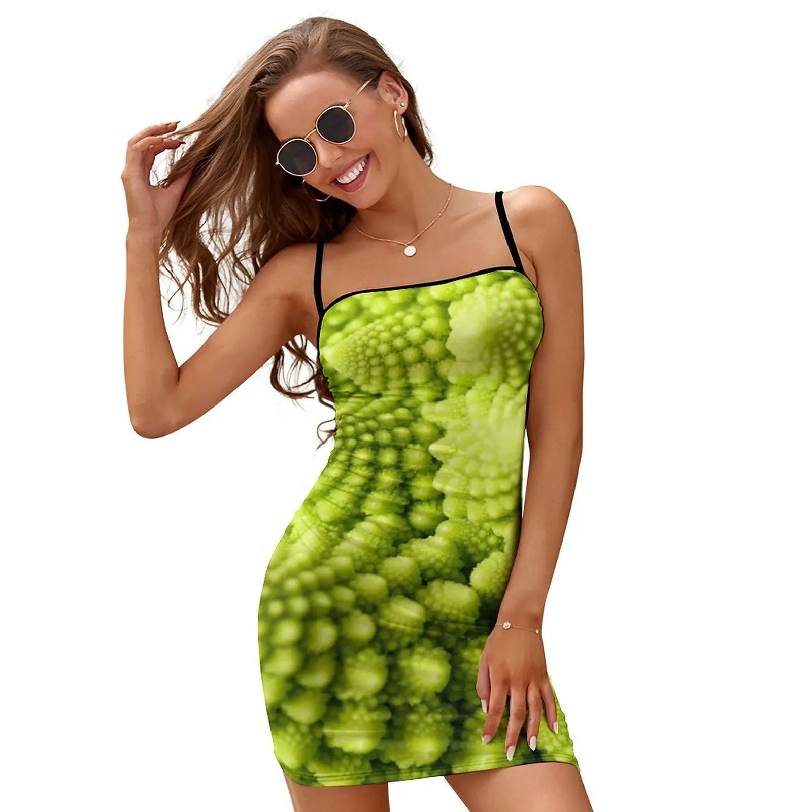 

Romanesco broccoli Slip Dress Women's summer dresses loose women's dress prom dress 2024