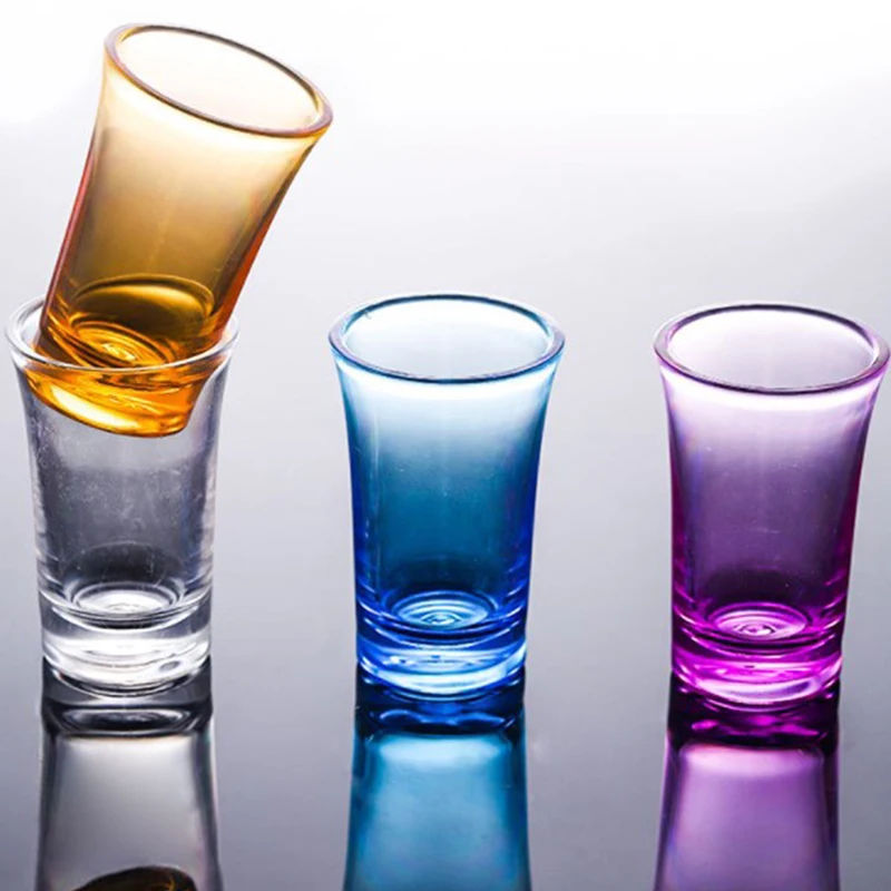 0.5 ounce heavy duty shot acrylic glasses machine made lead free acrylic glass liquor glass 4Pcs