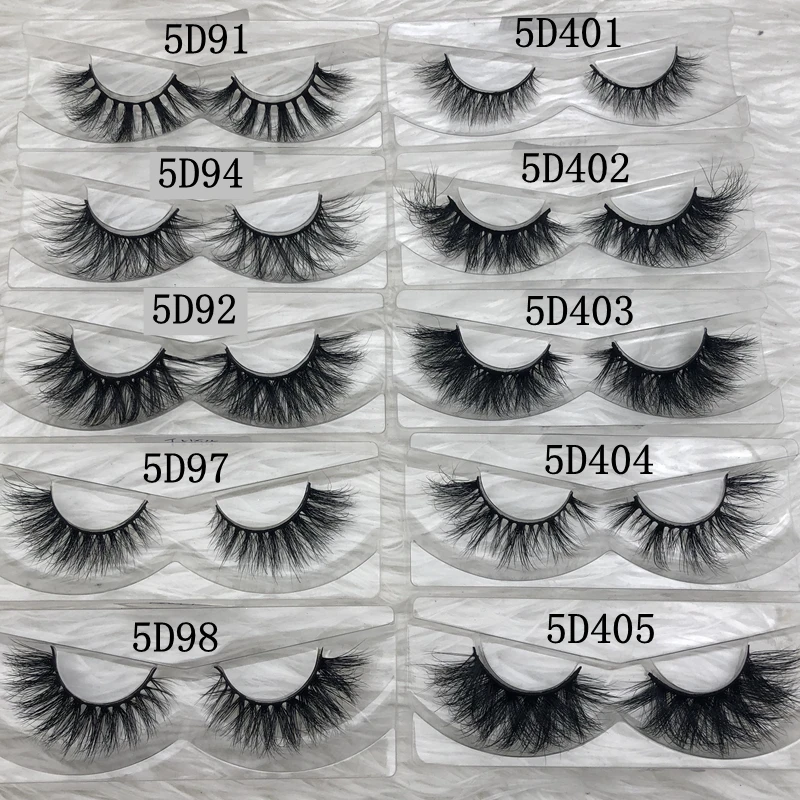 Mikiwi wholesale 50 pairs/pack 3D Mink Lashes No packaging Full Strip Lashes Mink False Eyelashes custom box Makeup eyelashes 6