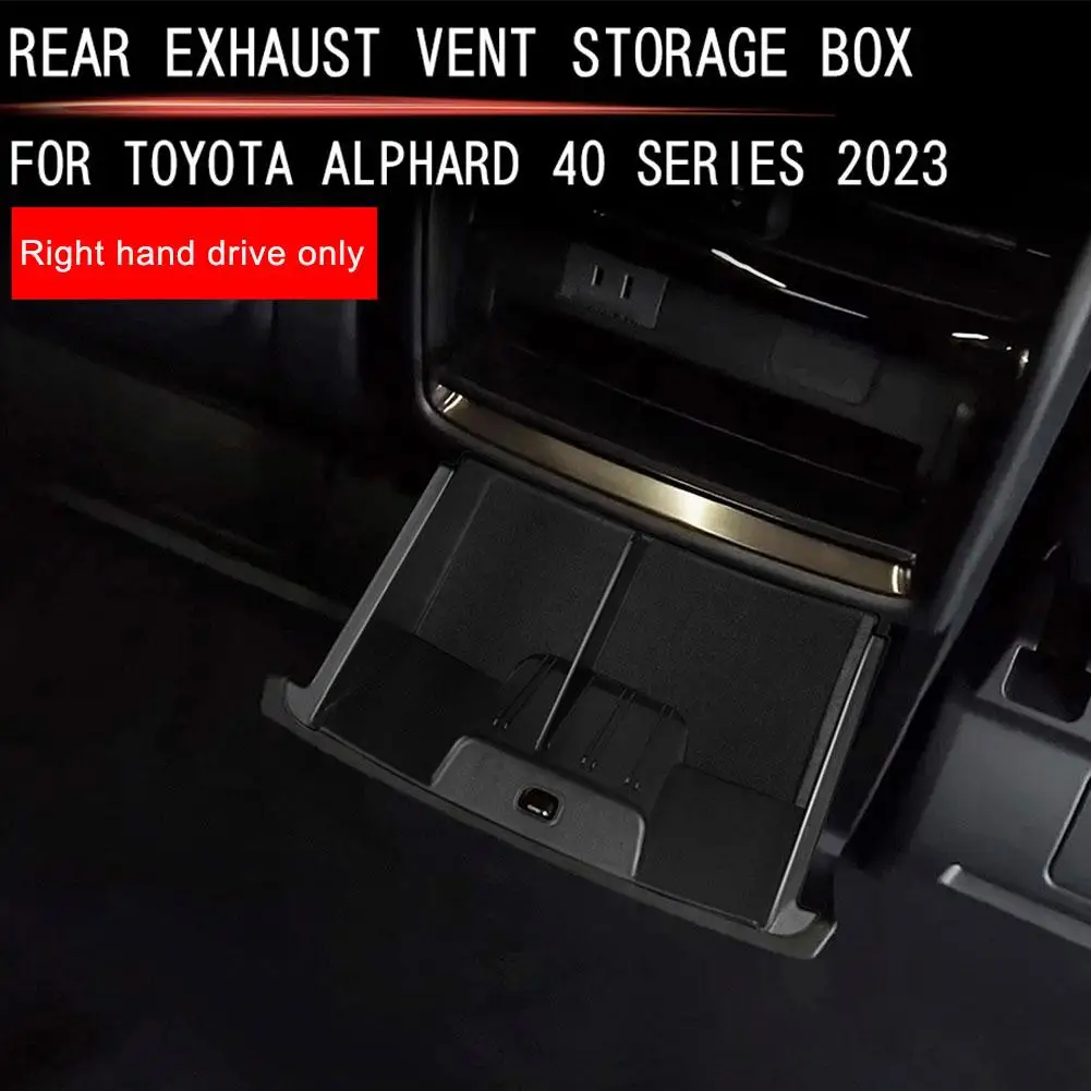 

Car Air Outlet Storage Box for Toyota Alphard Vellfire 40 series (2023.6~Current) Air Outlet Tray Auto Interior Accessories F6B6