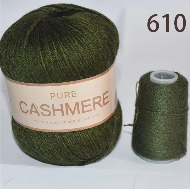 Luxurious Soft 3-Ply Pure Mongolian Cashmere Yarn - 5 Skeins for Crocheting & Knitting