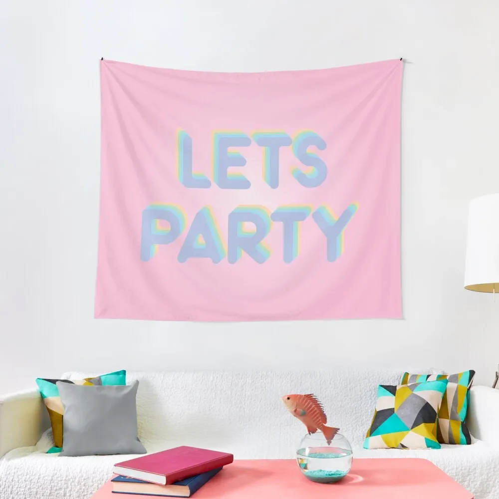 

Lets Party Tapestry Decor Home Wall Art Tapestry