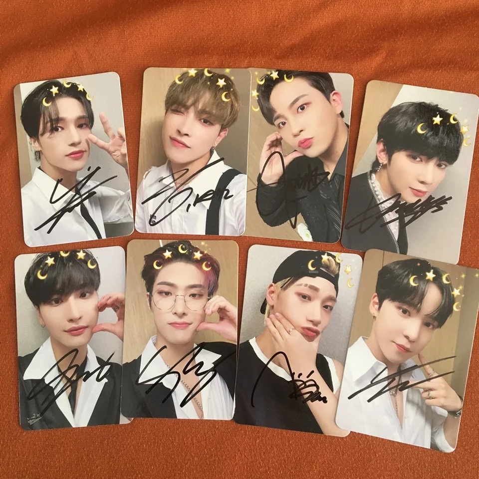 Ateez mingi 直筆サインフォトカード ATEEZ アチズKCON 2023 JAPAN サイン入りフォトカード 全員分