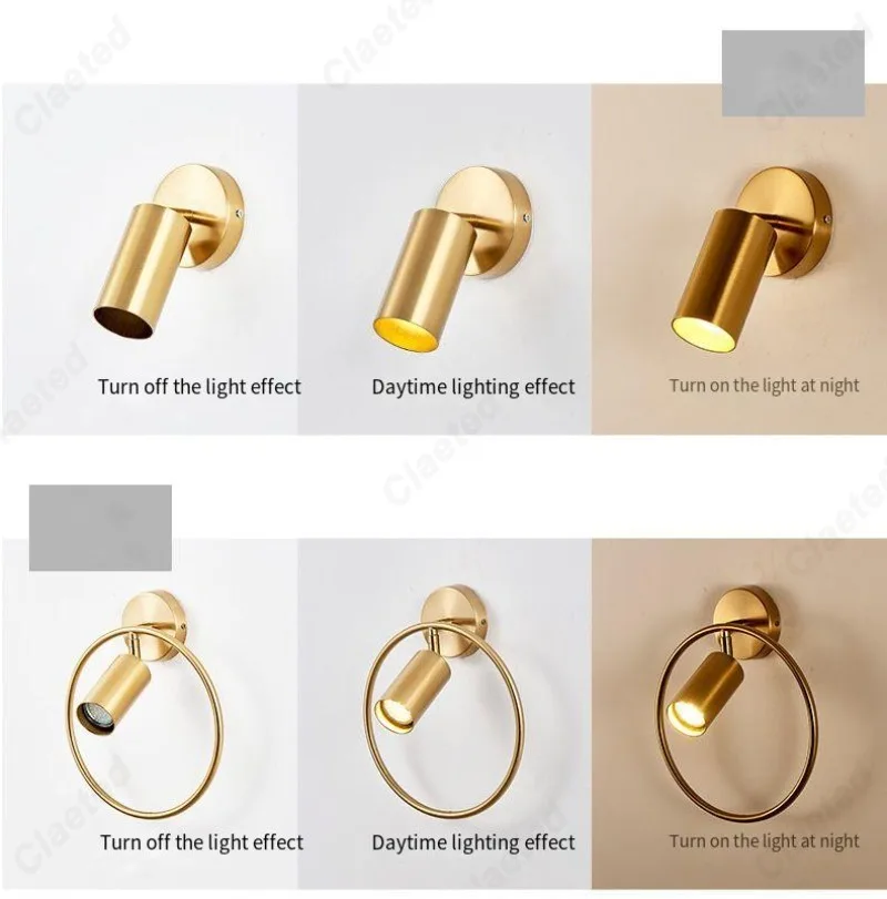 Description Picture 6 of itemCreative LED Rotating Adjustable E27 Wall Light Bedroom Bedside Reading Light Living Room Staircase Corridor Lighting Fixture