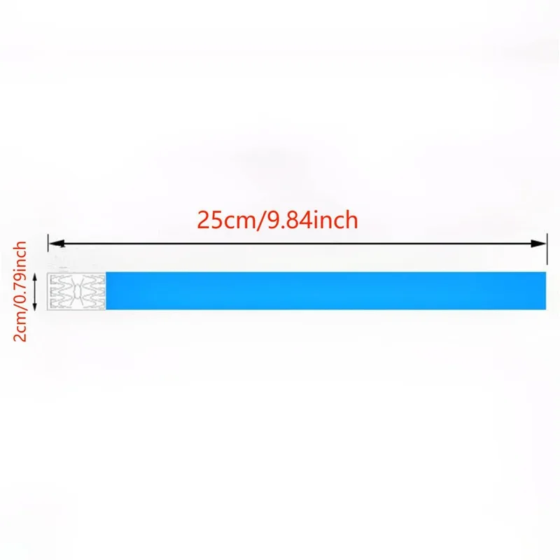 Paper Wristbands 100Pcs Disposable Bracelet Wristband Party Paper Bracelet Synthetic Paper Plastic Pattern Card Party
