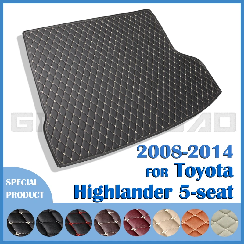 

Коврик для багажника автомобиля для Toyota Highlander 5-Seat 2009 2010 2011 2012 2013 2014, пользовательские автомобильные аксессуары, украшение интерьера автомобиля