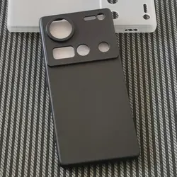 Dual Pack Frosted Transparent Black Phone Case Shell for Nubia Z70 Ultra (2 Frosted Black)