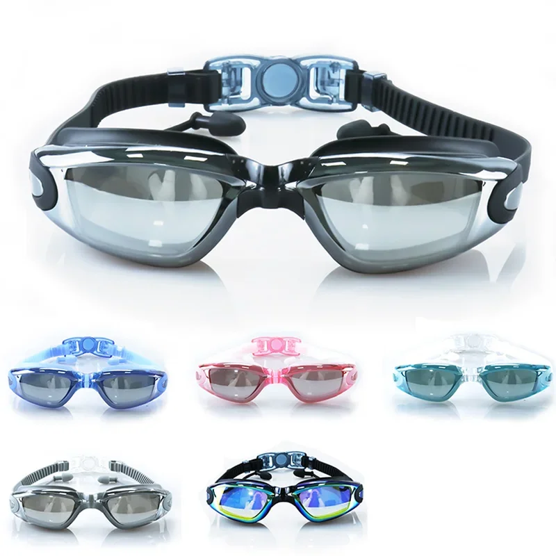 Swimming Goggles Professional Adult Anti-fog UV Protection Men Women Waterproof Adjustable Silicone
