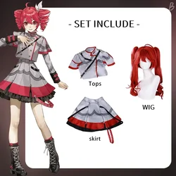 Deluxe Kasane Teto Cosplay Costume - Adult Carnival & Masquerade Outfit for Halloween Anime Parties (Costume Wig)