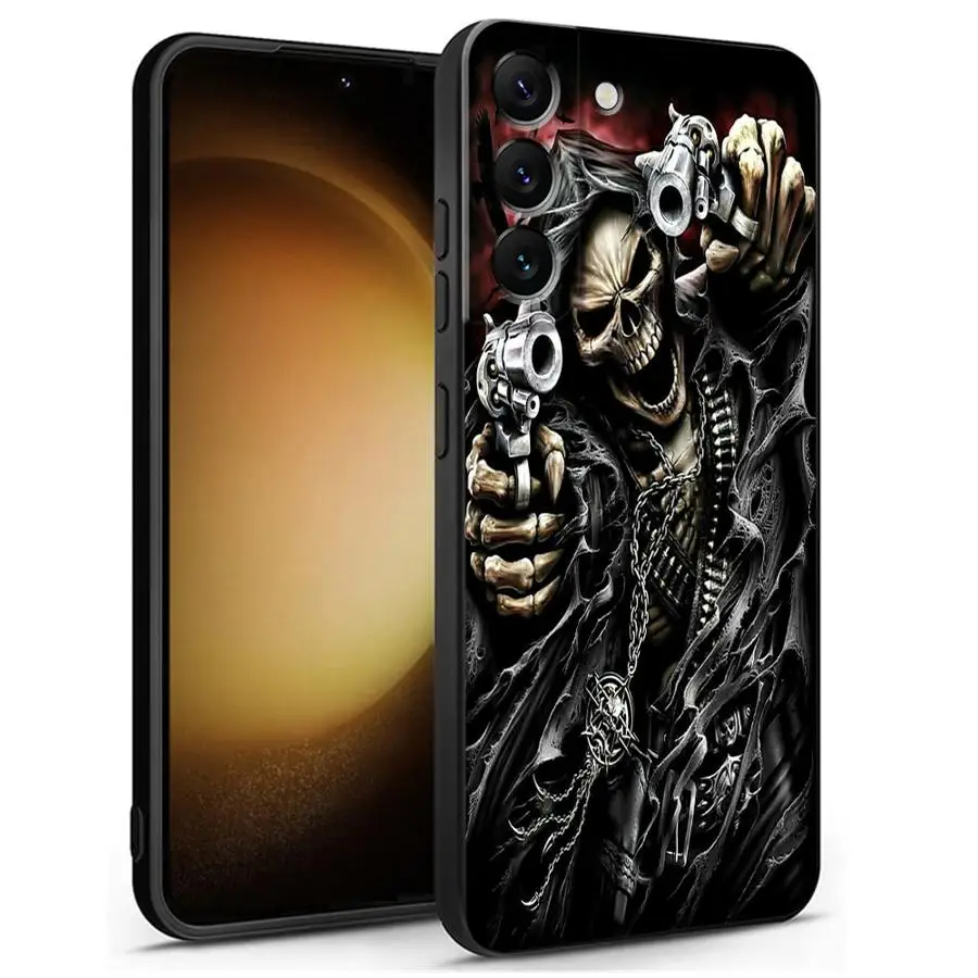 Grim Reaper Skull Phone Case - Sleek and Protective Design