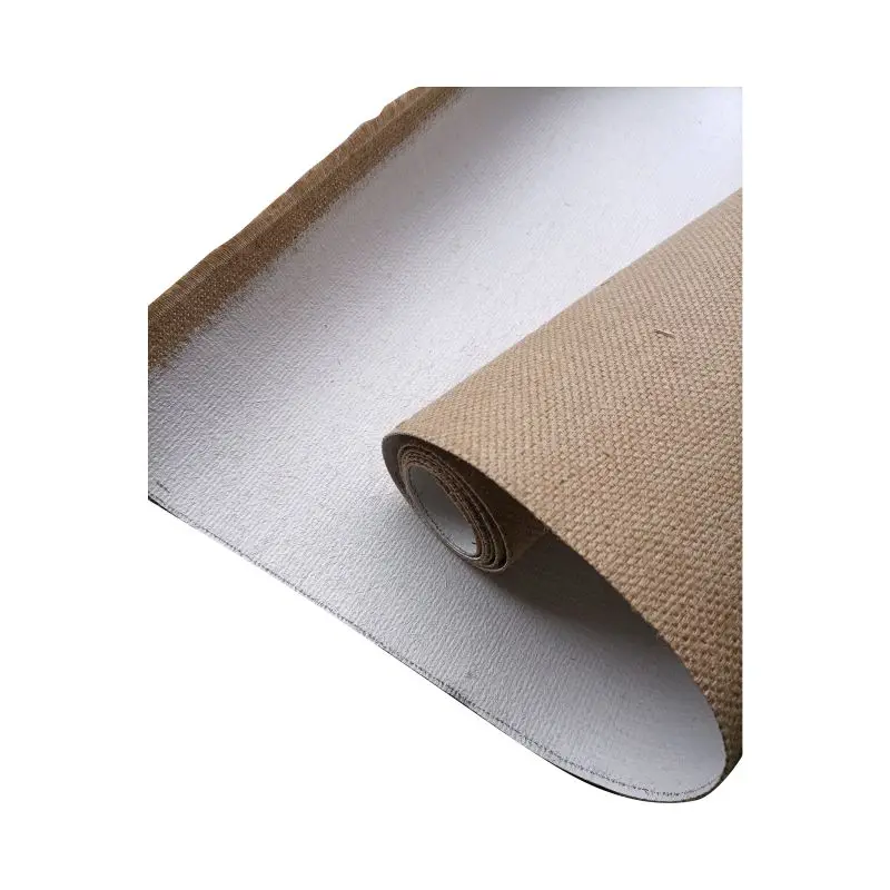 754g 1.7m painting canvas roll & heavy pure jute painting primed canvas roll for artist