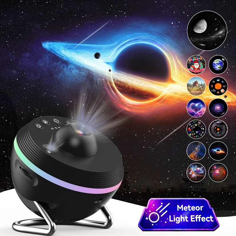 

Newest Meteor 13 in 1 Ultra Clear Galaxy Projector Ultra Clear Night Light Lamp Rotary Space Ball Planetarium Projector Lights