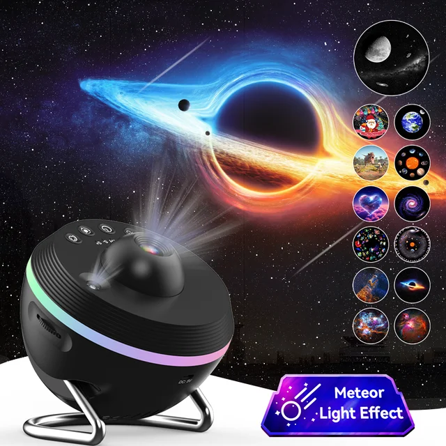 12 IN 1 Galaxy Star Projector with Meteor Ultra Clear Night Light Lamp Rotary Space Ball Planetarium Projector Lights for Kids G 1