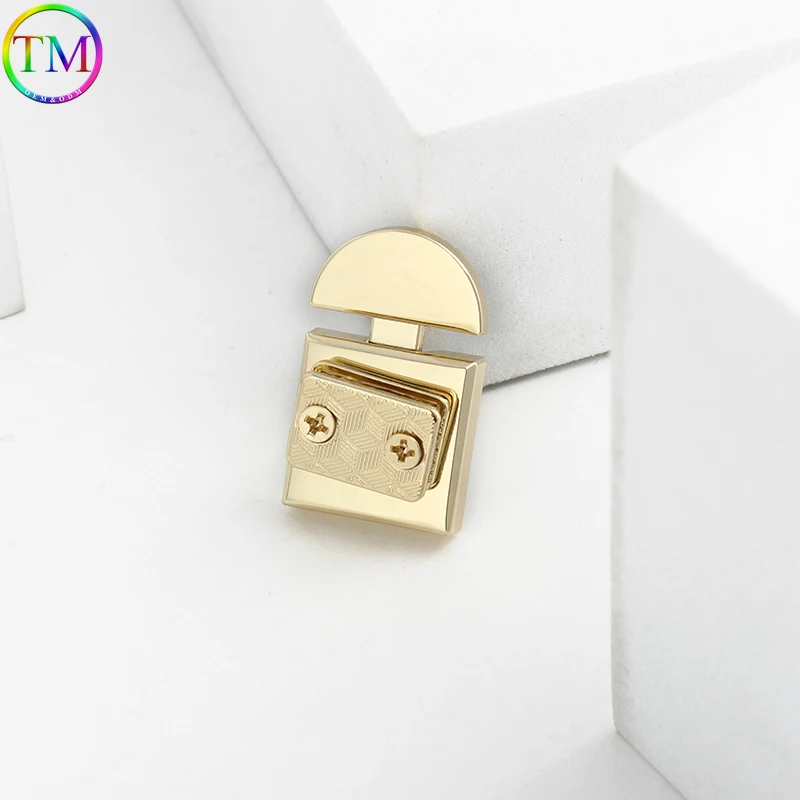 Metal Concealed Push-Button Lock For DIY Replacement Leather Bag Handbags Insert Lock Press Turn Twist Lock Hardware Accessories