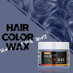 Valentine's Day Temporary Hair and Beard Color Wax - 40g and 120g (Blue Gray)