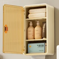 ยืดหยุ่นห้องน้ําตู้ Gadgets ชั้นวางห้องน้ํากันน้ําประหยัดพื้นที่ติดผนังแต่งหน้า Szafka เฟอร์นิเจอร์ห้องสมุด 2