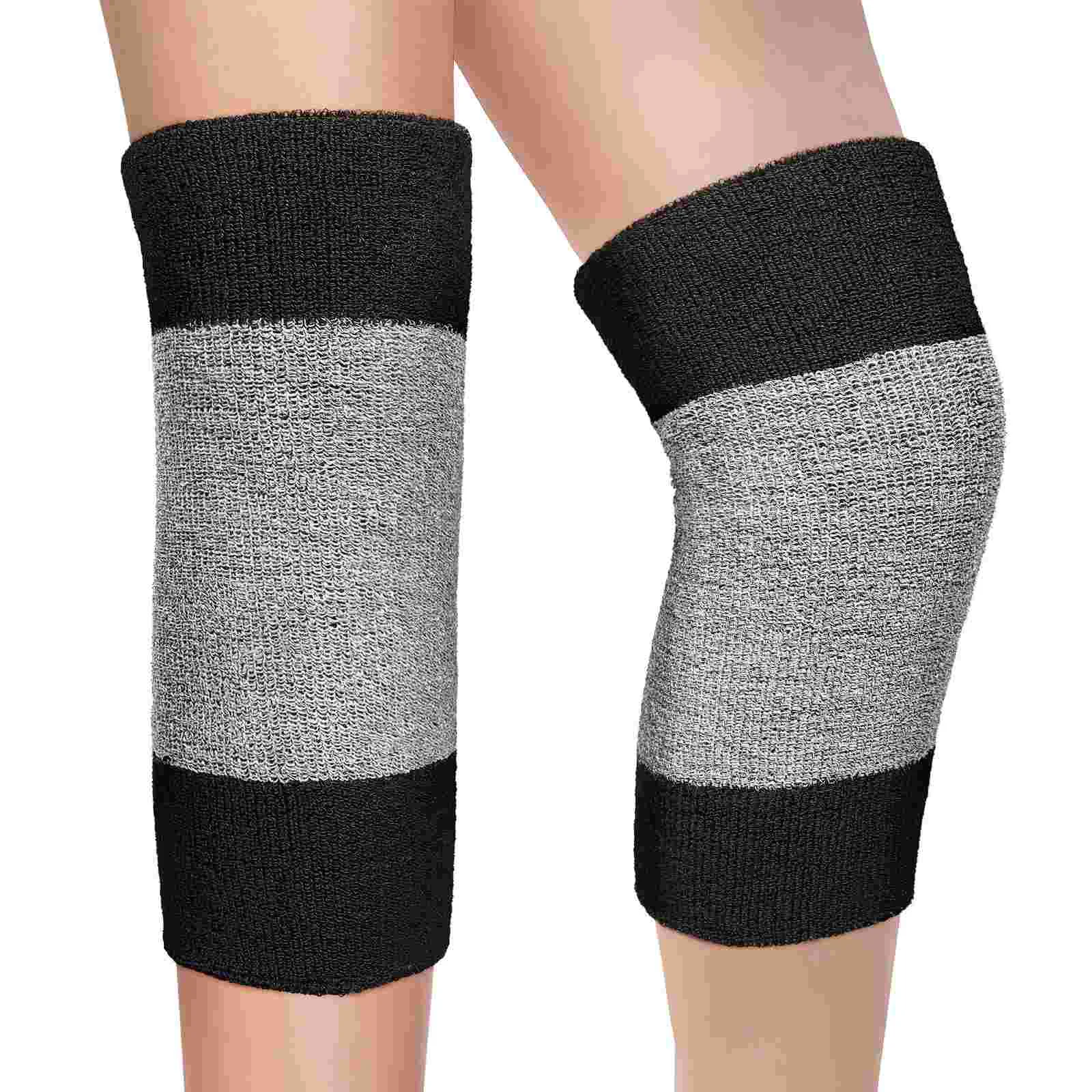 1 Pair Breathable Sleeves Fitness Supporting Pads Protective Kneepads Thermal Sleeves Knee Support Elastic Knee Support