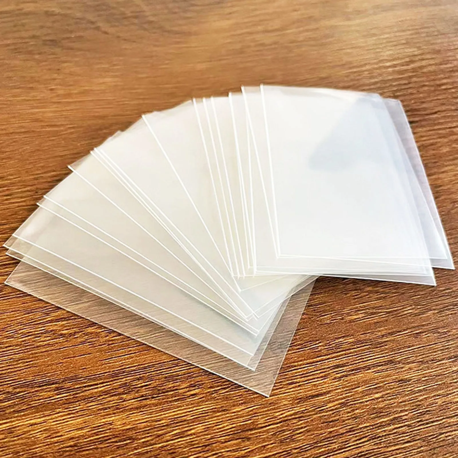 50pcs Photocard Sleeves 58 X 89 Mm K Clear Sleeves Idol Photo Cards Transparent Proector Tranding Holiday Wrapping Paper Kids