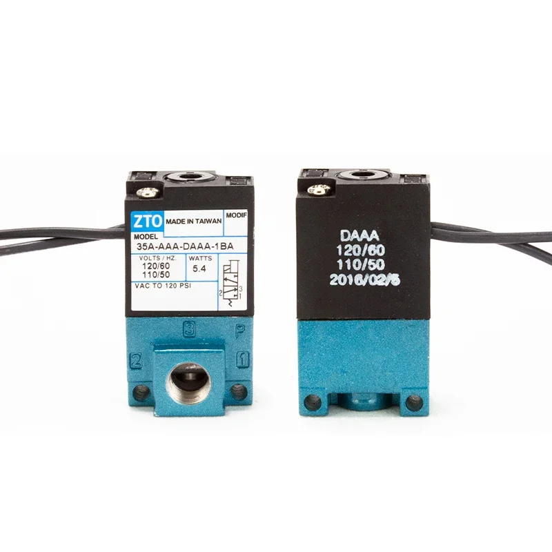 

3-ходовой Пневматический электромагнитный клапан 1/8 дюйма, ac110в, ac220в, dc24в, 35A-ACA-DDAA-1BA, 45AAA1BCBAC, DDBA, DFFA, DFBA, DAAA, DABA