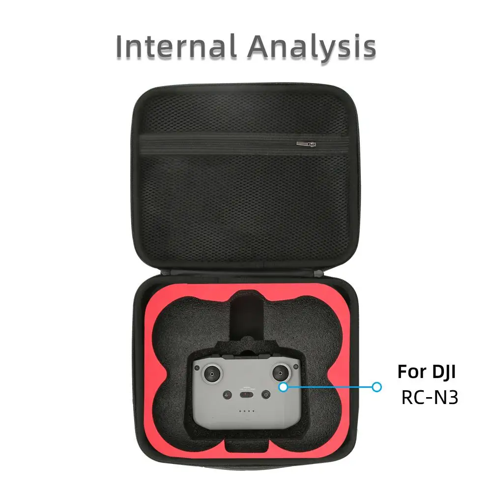 DJI Avata 360용 휴대용 케이스 PU 쉘 EPE 라이너 방수 경량형 그리드 정리함 포함 비행 보호 액세서리