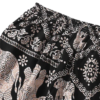 سراويل فانوس غير رسمية للنساء ، على الطراز الاستوائي ، بطباعة فيل ، للربيع والصيف 4