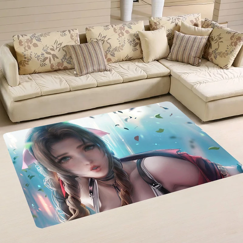 

Final Fantasy VII Doormat Entrance Door Anime Balcony Hot Game Foot Mat Room Mats Kitchen Carpet Home Rugs Carpets Rug Bathroom