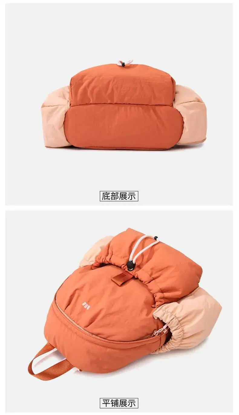Leichte Sport-Umhängetaschen im Angebot, kontrastfarbener Rucksack für Damen, 2025, neuer modischer Outdoor-Reiserucksack im College-Stil – Detail 16
