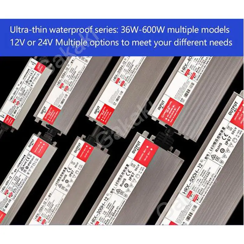 Description Picture 4 of item60W 100W 150W 200W LED Driver IP67 Waterproof Lighting Transformers AC100V-265V DC12V 24V for Outdoor Lights Power Supply U26