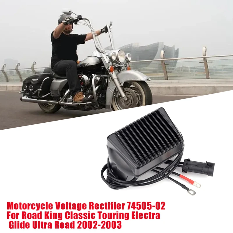 

Motorcycle Voltage Regulator Rectifier 74505-02 H0502 For Road King Classic Touring Electra Glide Ultra Road 2002-2003