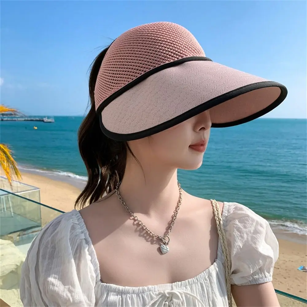 Sunscreen Sun Hat Fashion Knitted Mesh Breathable Basin Hat Fisherman Hat Women